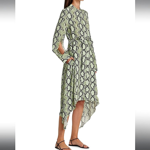 ST. JOHN Collection | Snake Print Shirt Dress - Picture 4 of 7